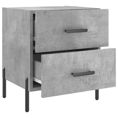 vidaXL Nachttisch Betongrau 40x35x47,5 cm Holzwerkstoff