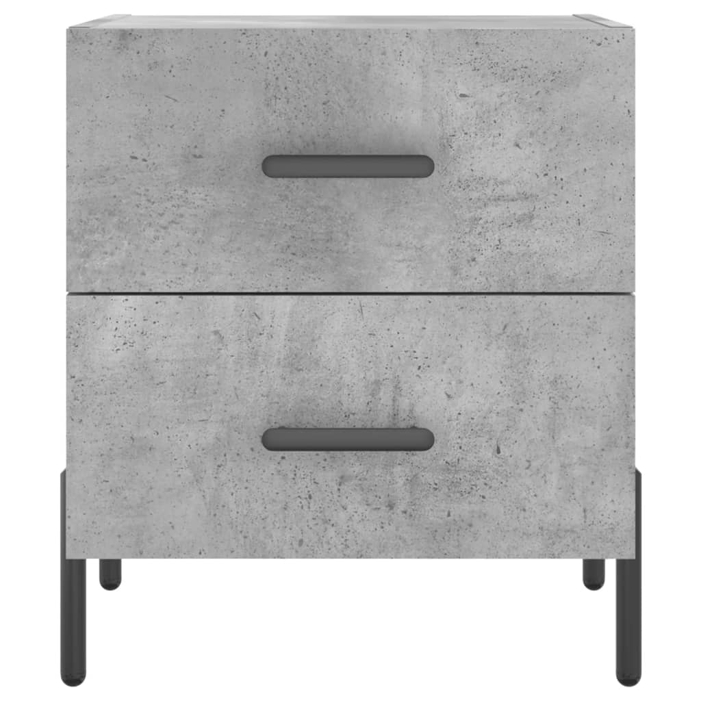 vidaXL Nachttisch Betongrau 40x35x47,5 cm Holzwerkstoff