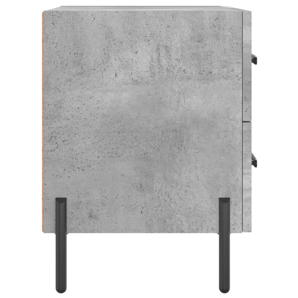 vidaXL Nachttisch Betongrau 40x35x47,5 cm Holzwerkstoff