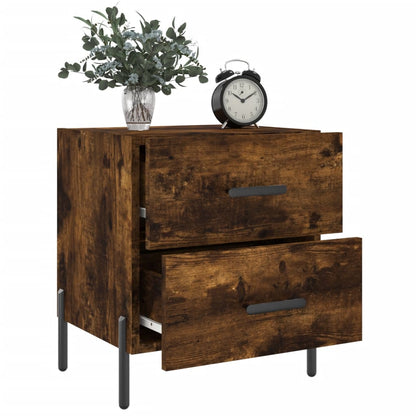 vidaXL Nachttisch Räuchereiche 40x35x47,5 cm Holzwerkstoff