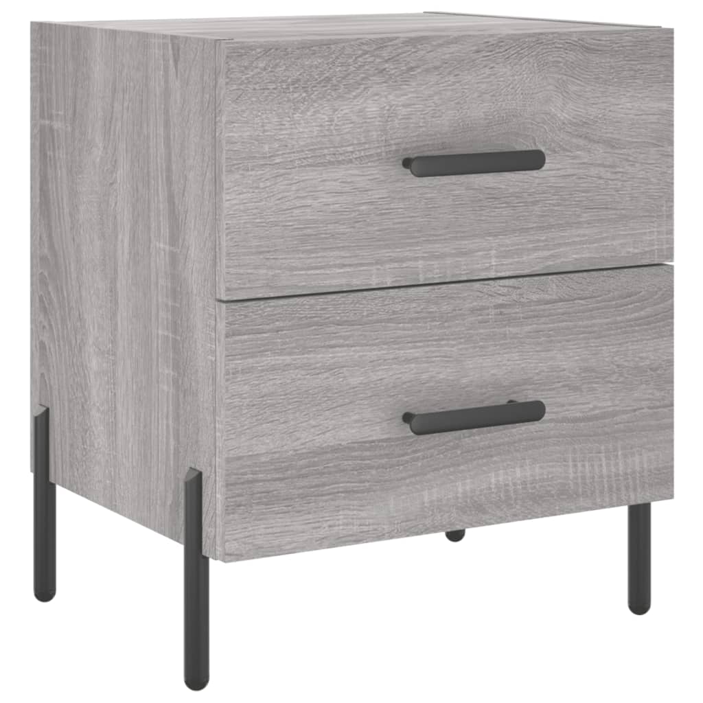vidaXL Nachttisch Grau Sonoma 40x35x47,5 cm Holzwerkstoff