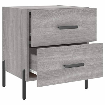 vidaXL Nachttisch Grau Sonoma 40x35x47,5 cm Holzwerkstoff