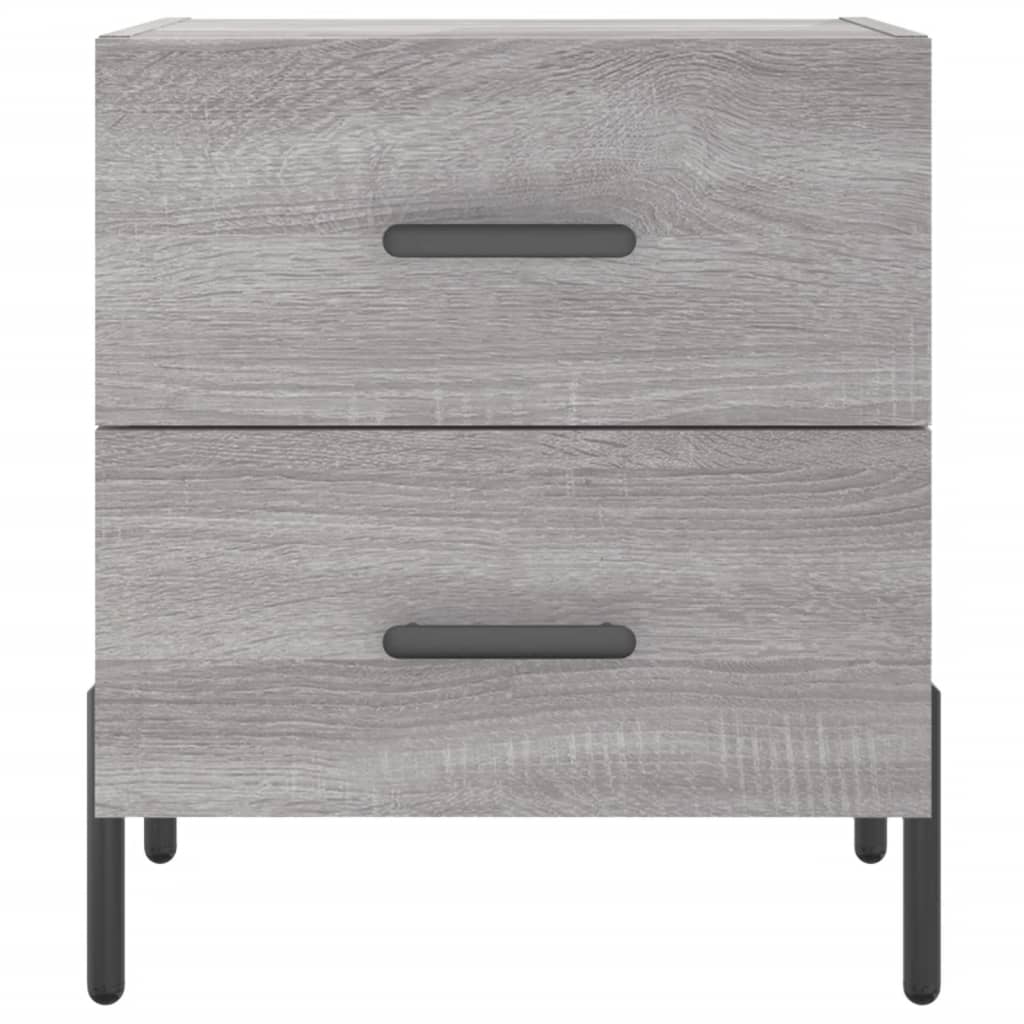 vidaXL Nachttisch Grau Sonoma 40x35x47,5 cm Holzwerkstoff
