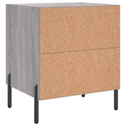 vidaXL Nachttische 2 Stk. Grau Sonoma 40x35x47,5 cm Holzwerkstoff