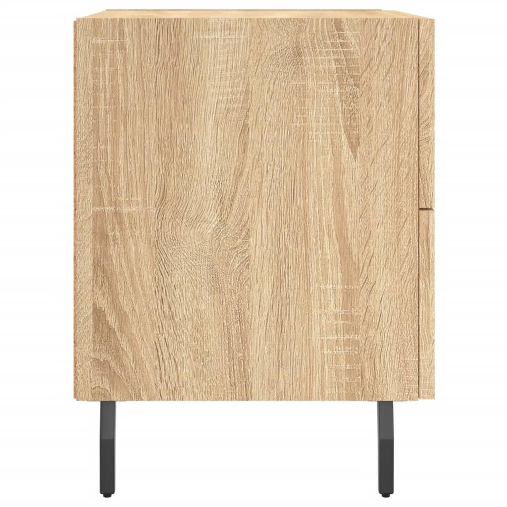 vidaXL Nachttische 2 Stk. Sonoma-Eiche 40x35x47,5 cm Holzwerkstoff
