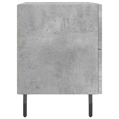 vidaXL Nachttische 2 Stk. Betongrau 40x35x47,5 cm Holzwerkstoff