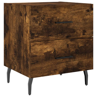 vidaXL Nachttisch Räuchereiche 40x35x47,5 cm Holzwerkstoff