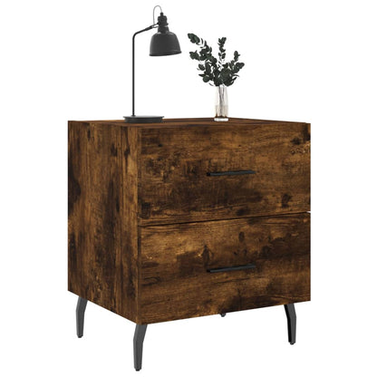 vidaXL Nachttisch Räuchereiche 40x35x47,5 cm Holzwerkstoff