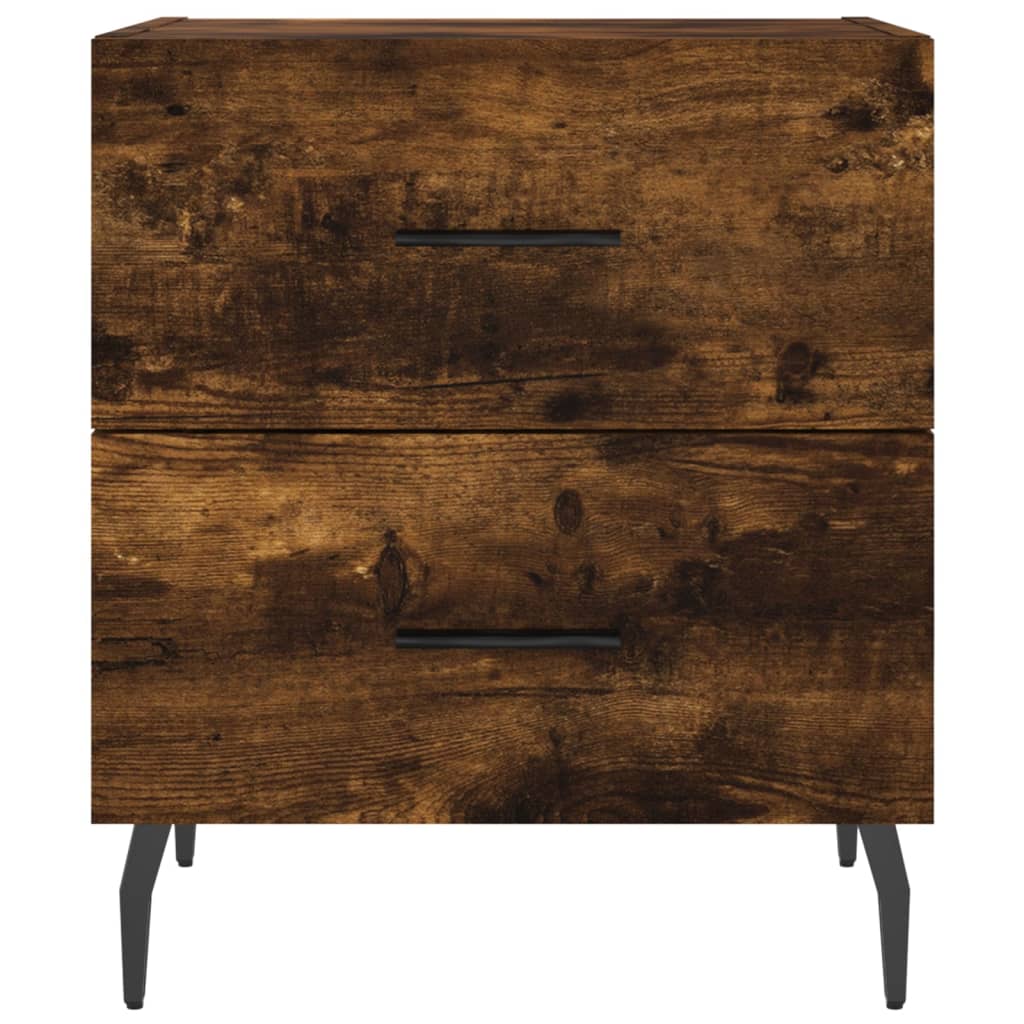 vidaXL Nachttisch Räuchereiche 40x35x47,5 cm Holzwerkstoff