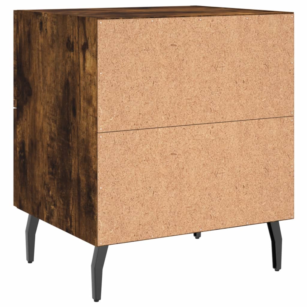 vidaXL Nachttisch Räuchereiche 40x35x47,5 cm Holzwerkstoff