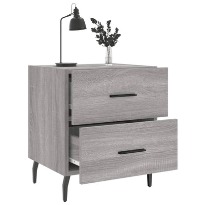 vidaXL Nachttisch Grau Sonoma 40x35x47,5 cm Holzwerkstoff