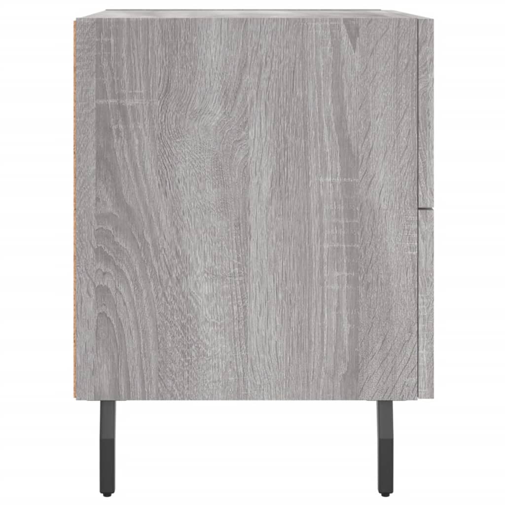 vidaXL Nachttisch Grau Sonoma 40x35x47,5 cm Holzwerkstoff
