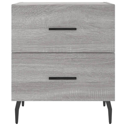 vidaXL Nachttische 2 Stk. Grau Sonoma 40x35x47,5 cm Holzwerkstoff