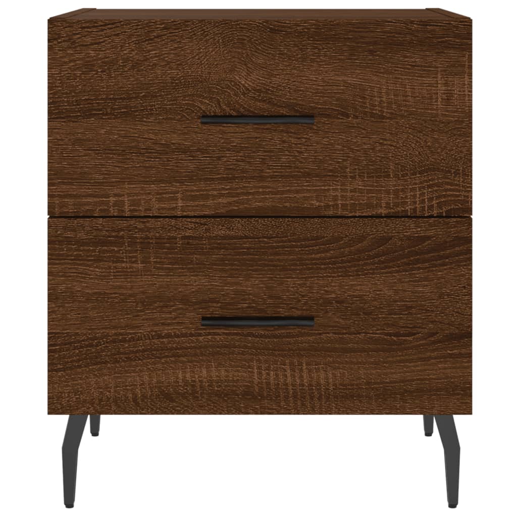 vidaXL Tables de chevet 2 pcs Aspect chêne marron 40x35x47,5 cm Bois d'ingénierie