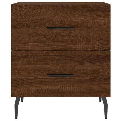 vidaXL Tables de chevet 2 pcs Aspect chêne marron 40x35x47,5 cm Bois d'ingénierie