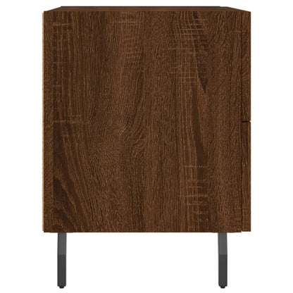 vidaXL Tables de chevet 2 pcs Aspect chêne marron 40x35x47,5 cm Bois d'ingénierie