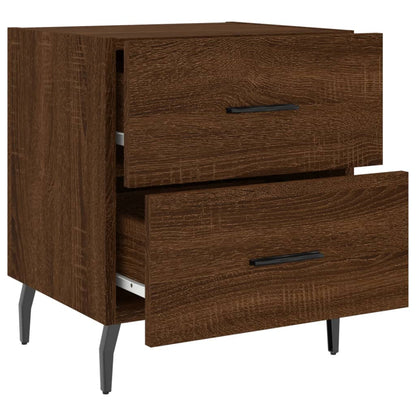 vidaXL Tables de chevet 2 pcs Aspect chêne marron 40x35x47,5 cm Bois d'ingénierie