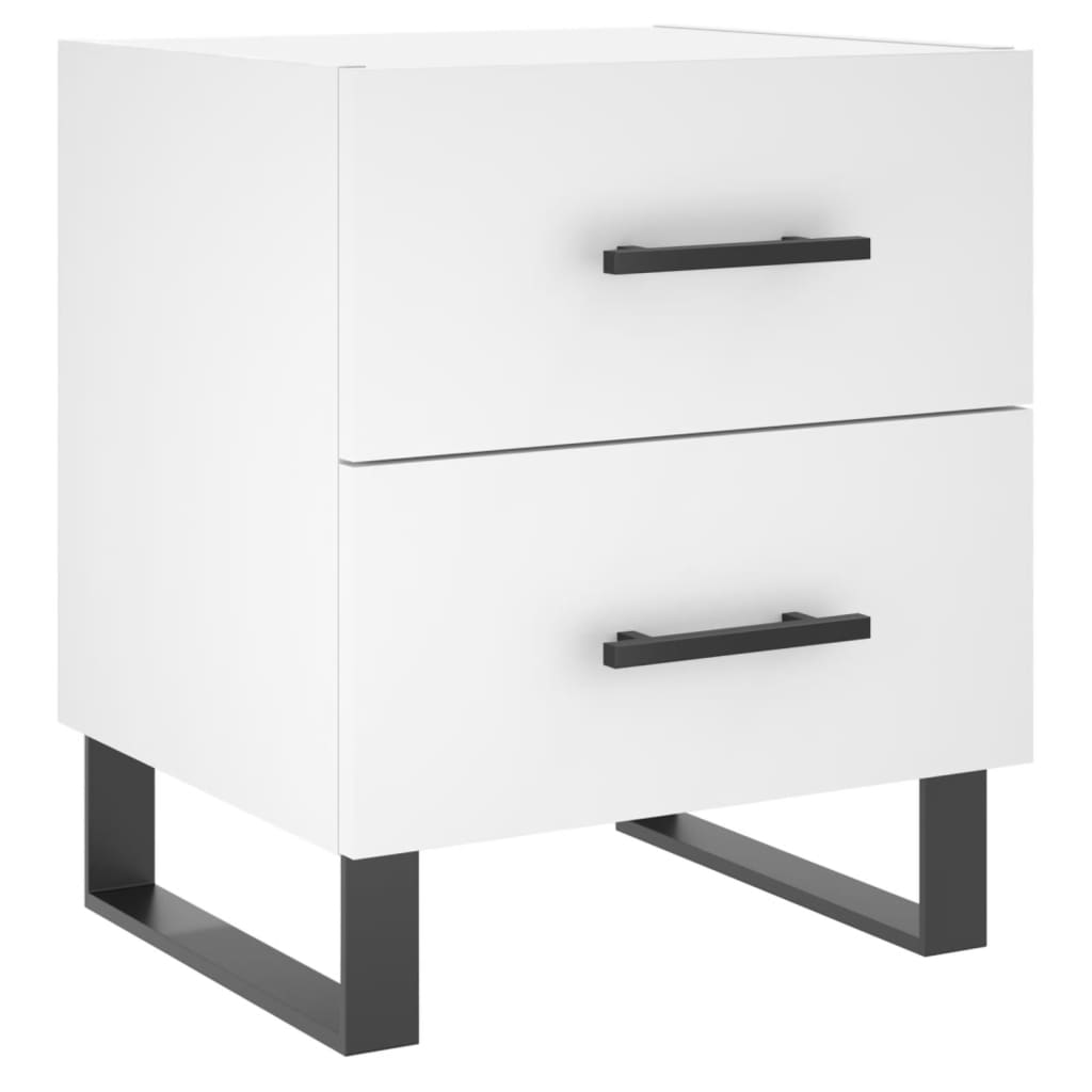vidaXL Nachttisch Weiß 40x35x47,5 cm Holzwerkstoff