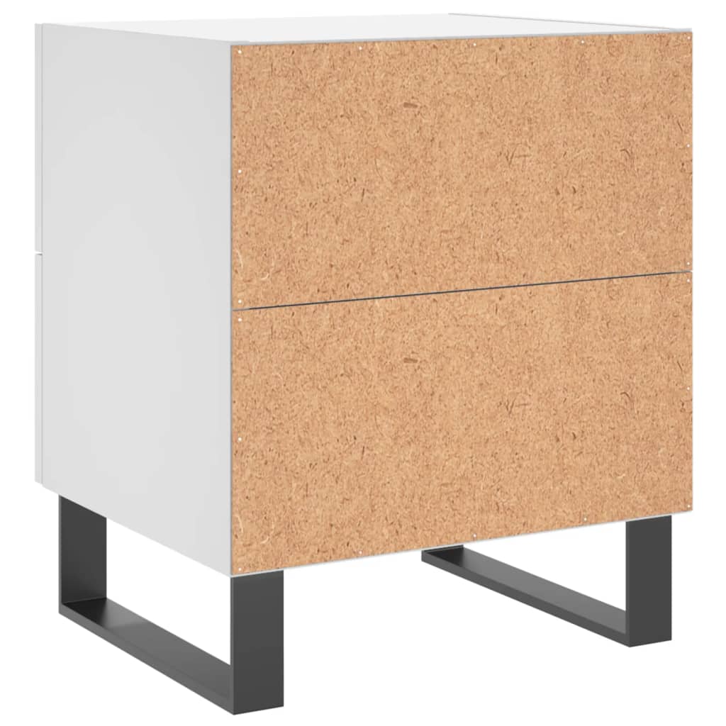 vidaXL Nachttisch Weiß 40x35x47,5 cm Holzwerkstoff