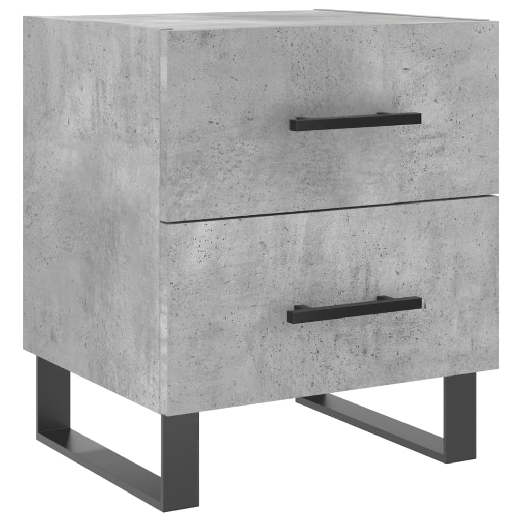 vidaXL Nachttisch Betongrau 40x35x47,5 cm Holzwerkstoff