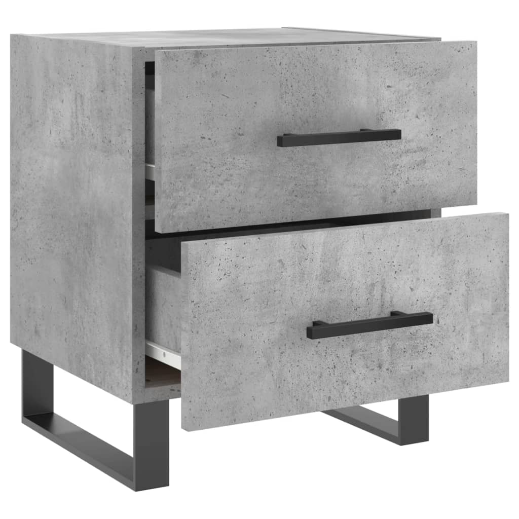 vidaXL Nachttisch Betongrau 40x35x47,5 cm Holzwerkstoff