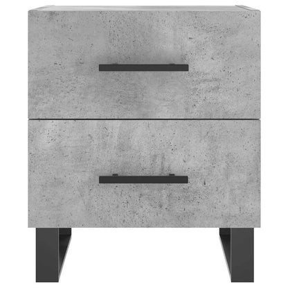 vidaXL Nachttische 2 Stk. Betongrau 40x35x47,5 cm Holzwerkstoff