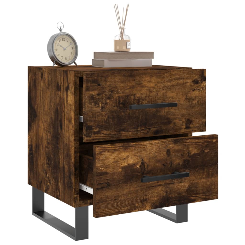 vidaXL Nachttisch Räuchereiche 40x35x47,5 cm Holzwerkstoff