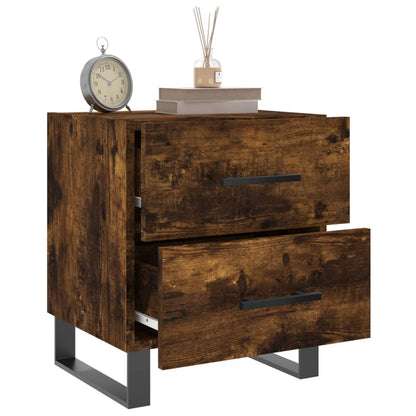 vidaXL Nachttisch Räuchereiche 40x35x47,5 cm Holzwerkstoff