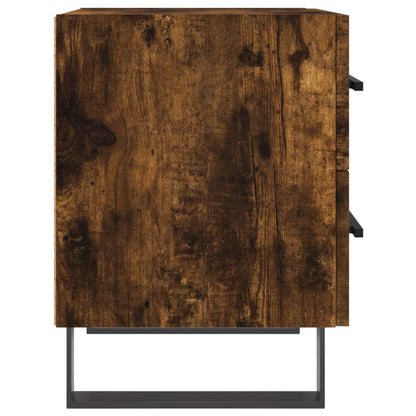 vidaXL Nachttische 2 Stk. Räuchereiche 40x35x47,5 cm Holzwerkstoff