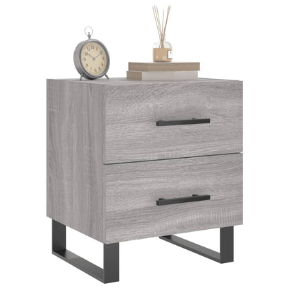 vidaXL Nachttisch Grau Sonoma 40x35x47,5 cm Holzwerkstoff