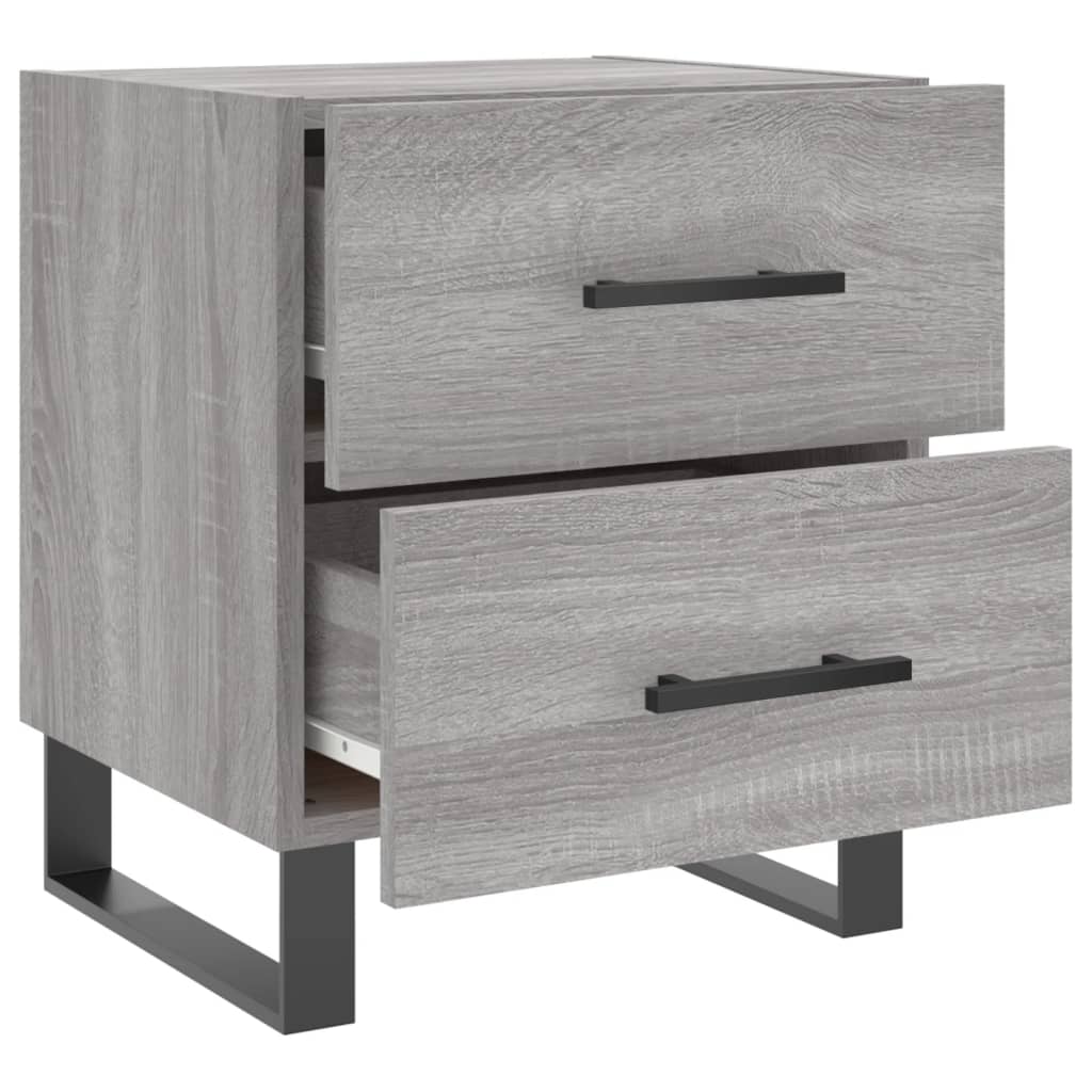 vidaXL Nachttisch Grau Sonoma 40x35x47,5 cm Holzwerkstoff