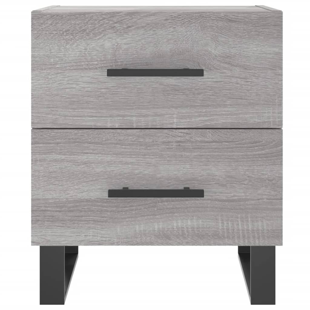 vidaXL Nachttisch Grau Sonoma 40x35x47,5 cm Holzwerkstoff