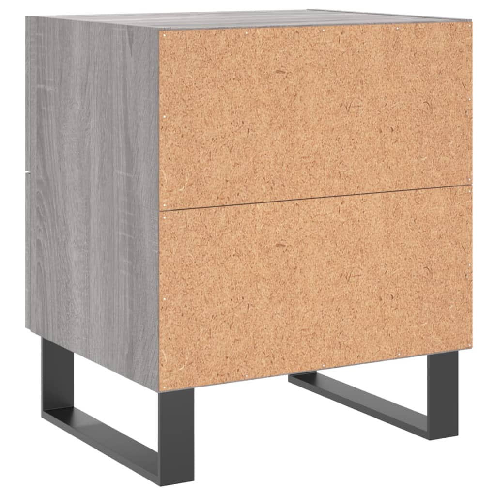 vidaXL Nachttisch Grau Sonoma 40x35x47,5 cm Holzwerkstoff