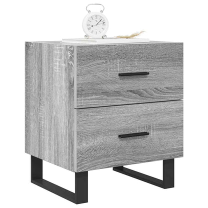 vidaXL Nachttische 2 Stk. Grau Sonoma 40x35x47,5 cm Holzwerkstoff