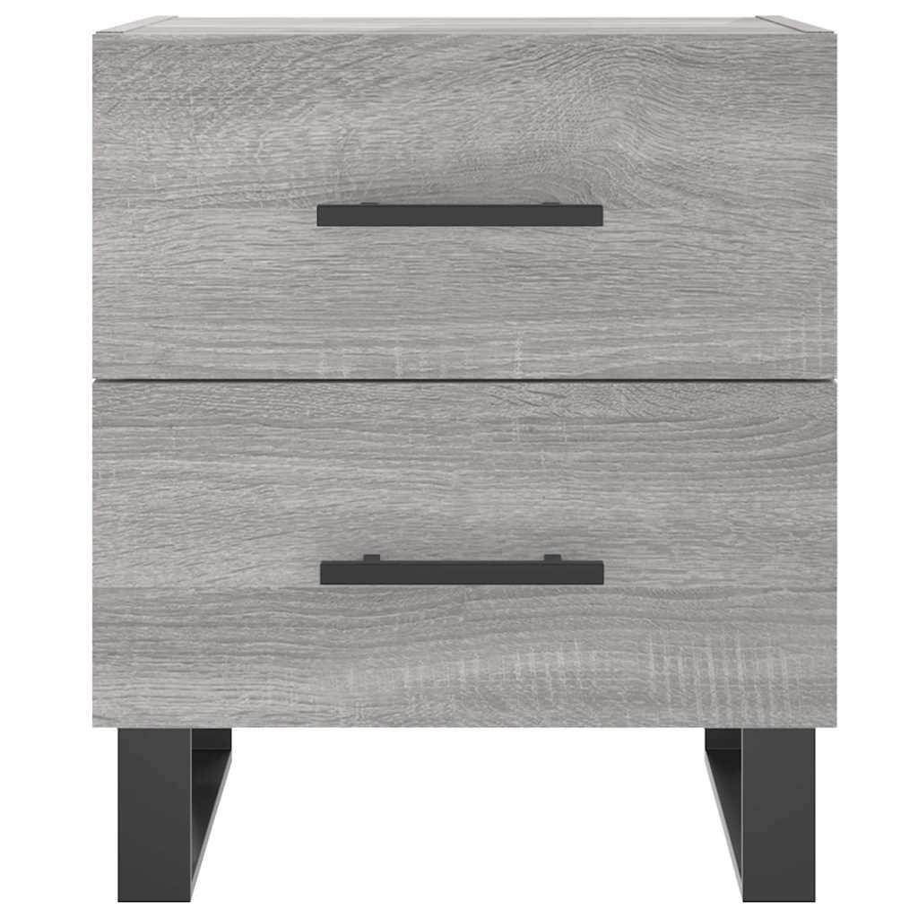 vidaXL Nachttische 2 Stk. Grau Sonoma 40x35x47,5 cm Holzwerkstoff