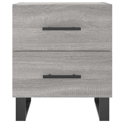 vidaXL Nachttische 2 Stk. Grau Sonoma 40x35x47,5 cm Holzwerkstoff