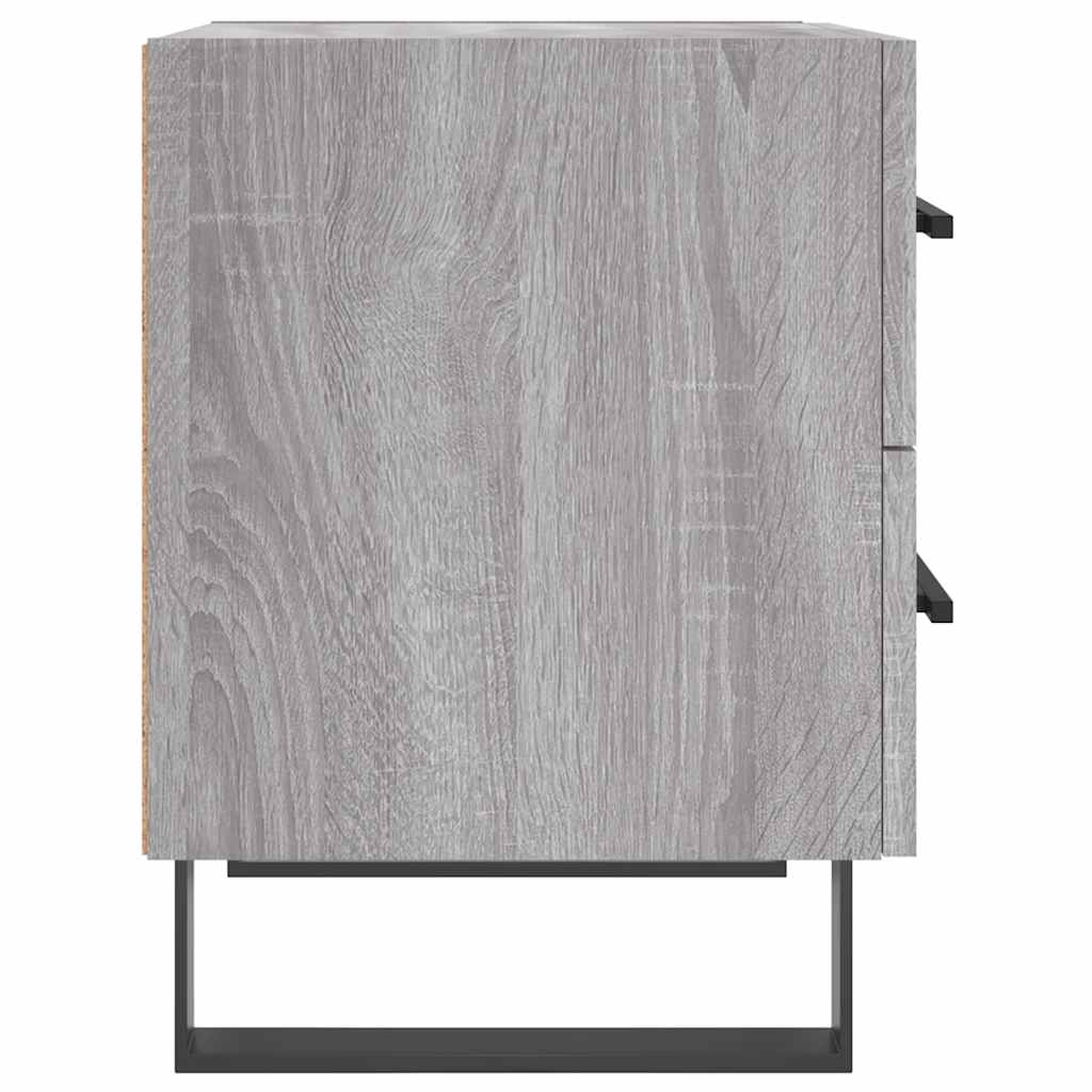 vidaXL Nachttische 2 Stk. Grau Sonoma 40x35x47,5 cm Holzwerkstoff