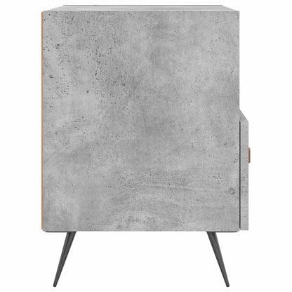 vidaXL Nachttische 2 Stk. Betongrau 40x35x47,5 cm Holzwerkstoff