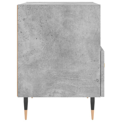 vidaXL Nachttische 2 Stk. Betongrau 40x35x47,5 cm Holzwerkstoff