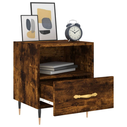 vidaXL Nachttisch Räuchereiche 40x35x47,5 cm Holzwerkstoff