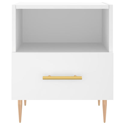 vidaXL Nachttisch Weiß 40x35x47,5 cm Holzwerkstoff