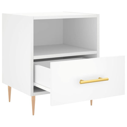 vidaXL Nachttische 2 Stk. Weiß 40x35x47,5 cm Holzwerkstoff