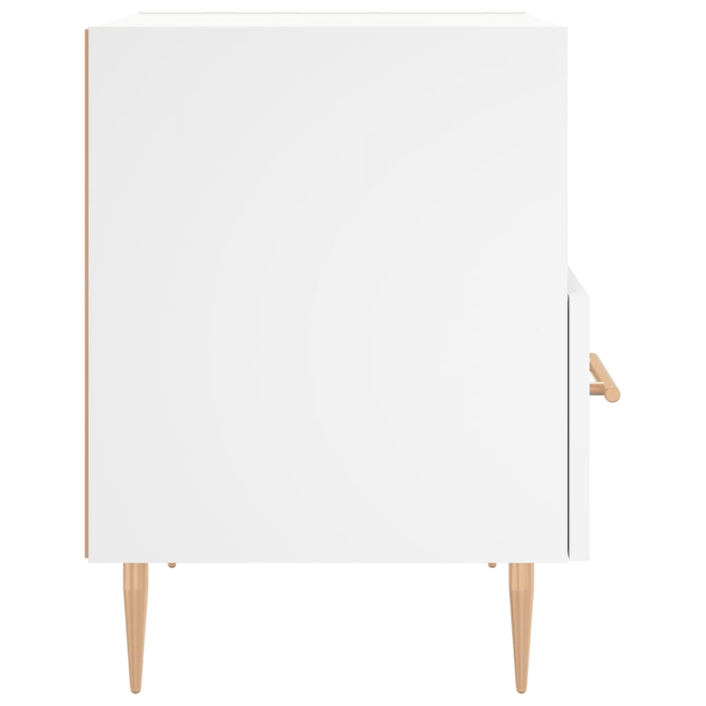 vidaXL Nachttische 2 Stk. Weiß 40x35x47,5 cm Holzwerkstoff