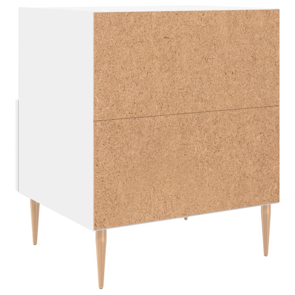 vidaXL Nachttische 2 Stk. Weiß 40x35x47,5 cm Holzwerkstoff