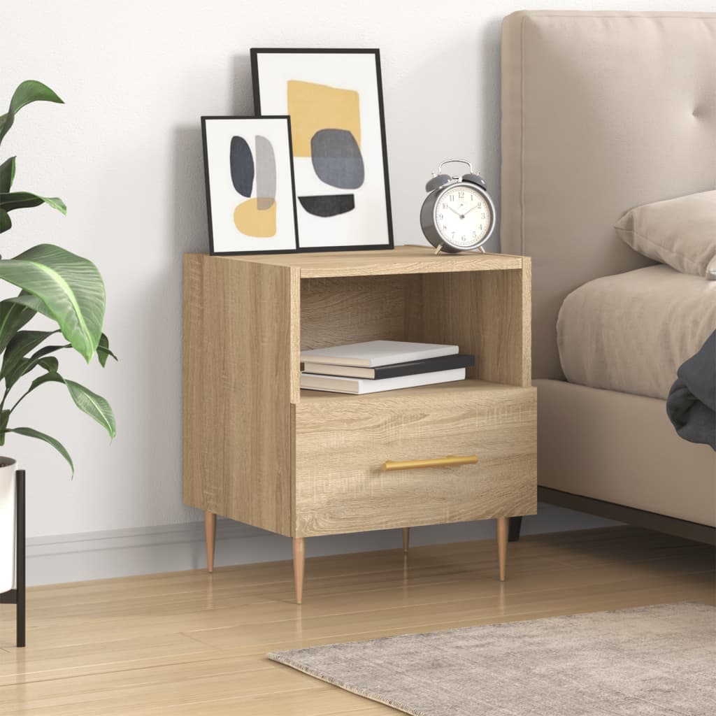 vidaXL Nachttisch Sonoma-Eiche 40x35x47,5 cm Holzwerkstoff