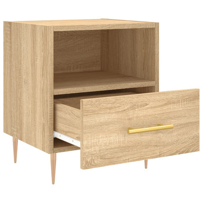 vidaXL Nachttische 2 Stk. Sonoma-Eiche 40x35x47,5 cm Holzwerkstoff