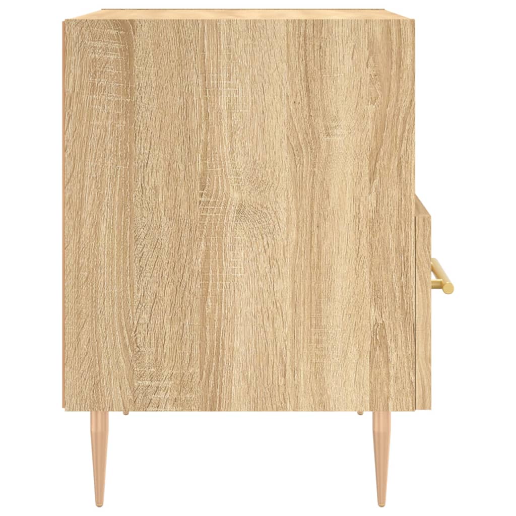 vidaXL Nachttische 2 Stk. Sonoma-Eiche 40x35x47,5 cm Holzwerkstoff