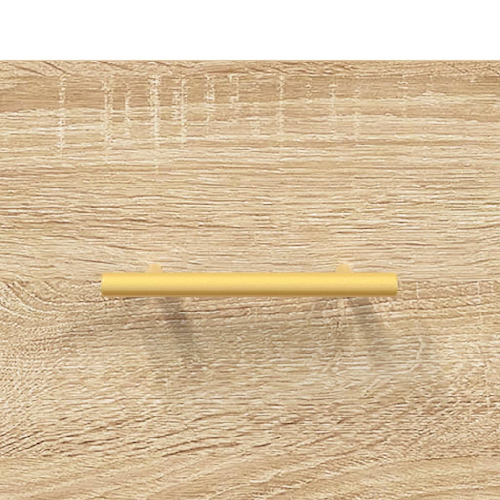 vidaXL Nachttische 2 Stk. Sonoma-Eiche 40x35x47,5 cm Holzwerkstoff