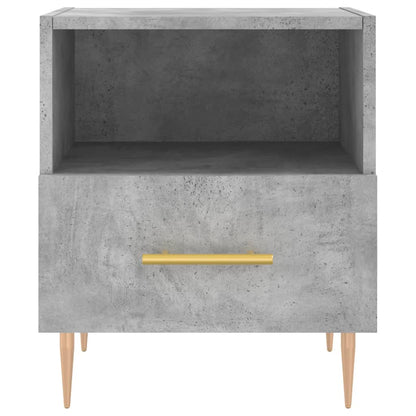 vidaXL Nachttisch Betongrau 40x35x47,5 cm Holzwerkstoff