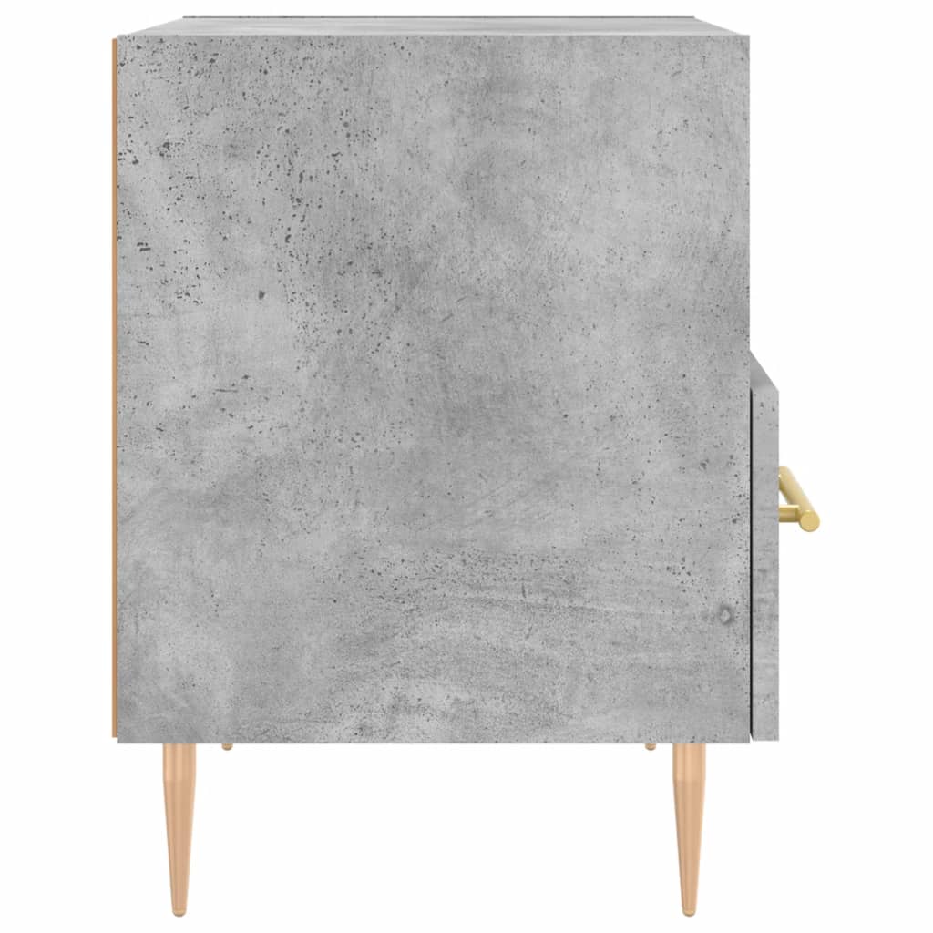 vidaXL Nachttisch Betongrau 40x35x47,5 cm Holzwerkstoff